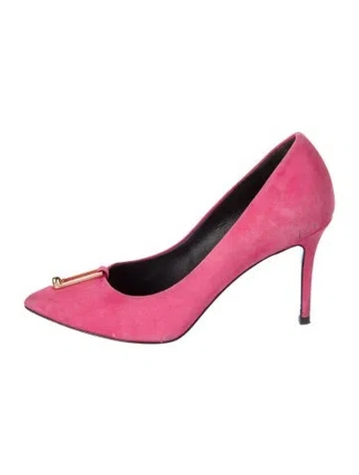 Pre-owned Stella Luna Suede Pumps In Pink