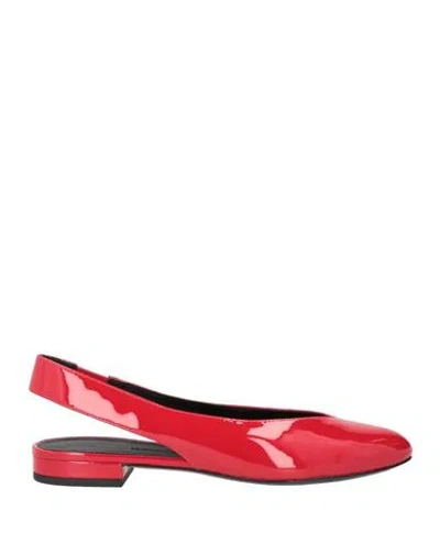 Stella Luna Woman Ballet Flats Red Size 8 Leather