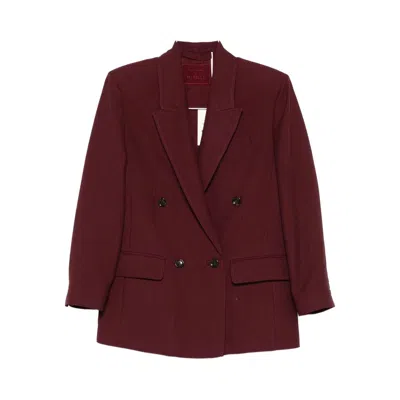 Stella Maxwell For Marella Jackets In Burgundy