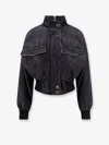 Stella Maxwell X Marella Denim Jacket In Gray