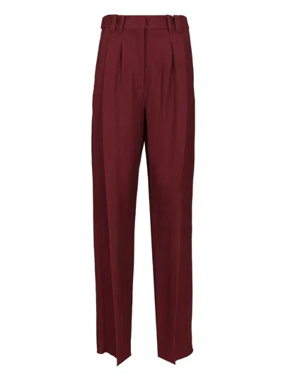 Stella Maxwell X Marella Wide-leg Trousers Bordeaux