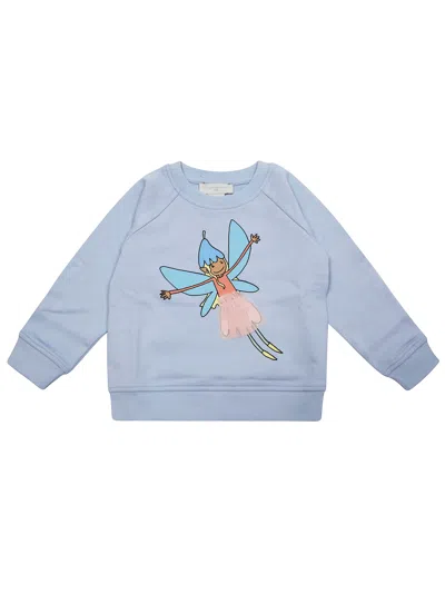 Stella Mc Cartney Junior Felpa Gc Fatina In Light Blue