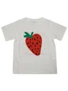 Stella Mc Cartney Junior Ts Logo E Fragole In White