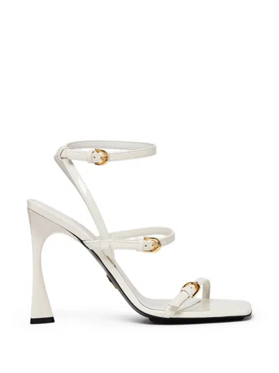 Stella Mccartney 103mm Buckled Heeled Pumps In Neutral