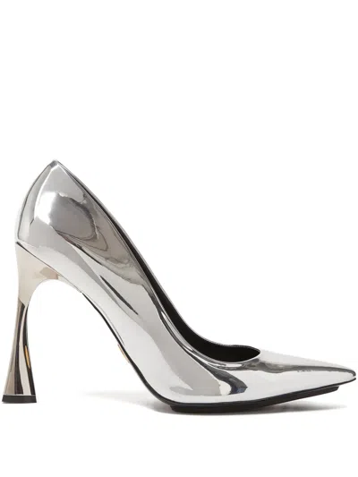 Stella Mccartney 103mm Elsa Pointed-toe Heeled Pumps In Silver