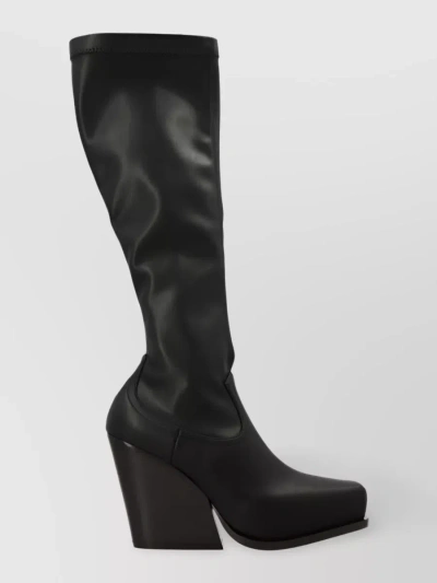 Stella Mccartney Women's Cowboy Stretch Knee High Boots In Black