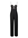 Stella Mccartney Broderie Anglais Flared-leg Jumpsuit In Black