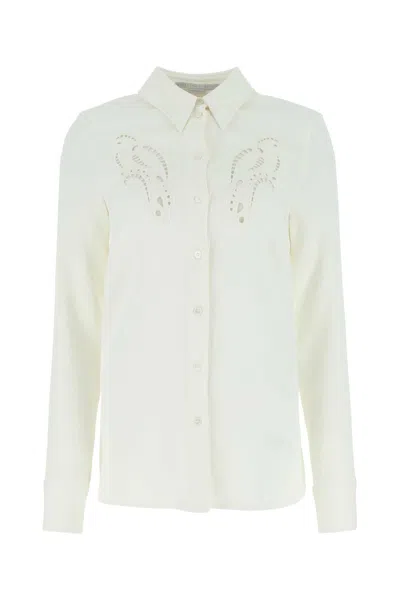 Stella Mccartney Stella Mc Cartney Ivory Stretch Viscose Shirt In White