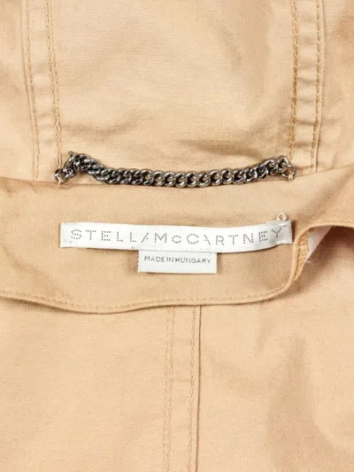 Pre-owned Stella Mccartney 2000s Kaylah Hooded Cotton Coat In Neutral