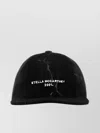 Stella Mccartney 2001 Denim Baseball Cap With Embroidered Logo In Black