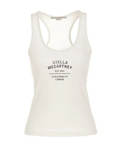 STELLA MCCARTNEY STELLA MCCARTNEY 2001 LOGO PRINTED SCOOP-NECK TANK TOP