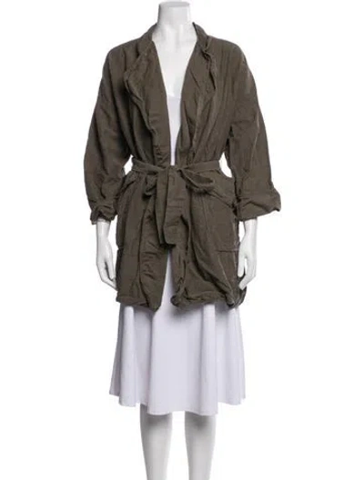 Pre-owned Stella Mccartney 2009 Linen Coat In Green