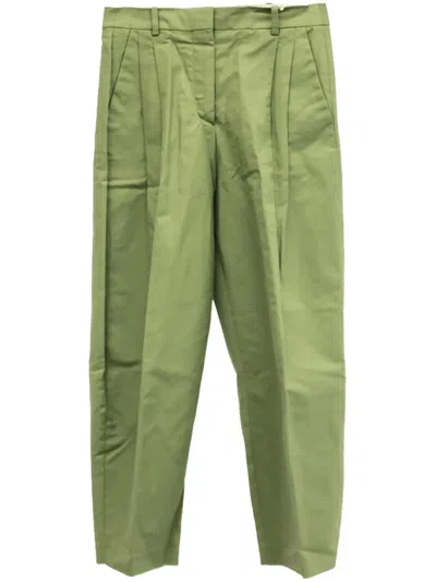 Pre-owned Stella Mccartney 2010s Tapered-leg Trousers In 绿色