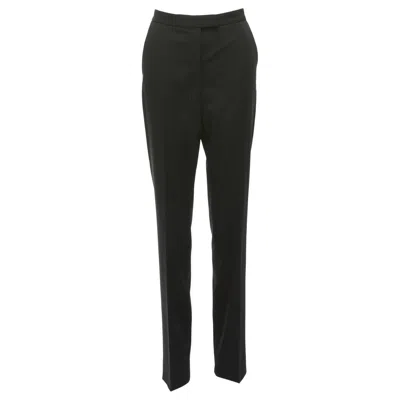 Pre-owned Stella Mccartney 2011 100% Wool Black High Waist Straight Pants It36 Xxs