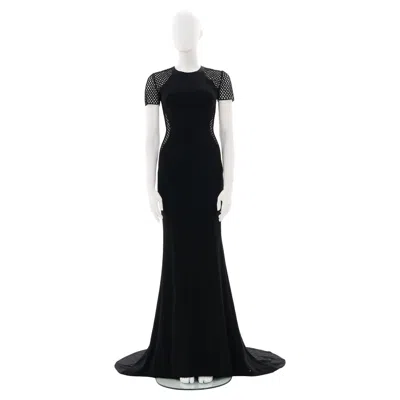 Pre-owned Stella Mccartney 2014 Black Silk Evening Dress With Train