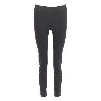 Pre-owned Stella Mccartney 2015 Black Cotton Stretch Zip Hem Equestrian Riding Pants It38