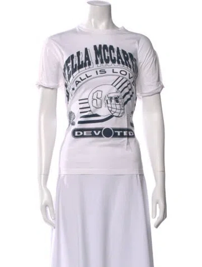 Pre-owned Stella Mccartney 2017 Graphic Print T-shirt In White