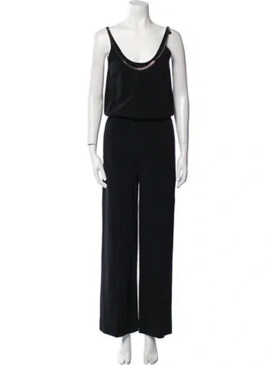 Pre-owned Stella Mccartney 2017 Scoop Neck Jumpsuit In Black