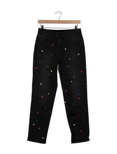 Pre-owned Stella Mccartney 2017 Straight Leg Jeans In Black