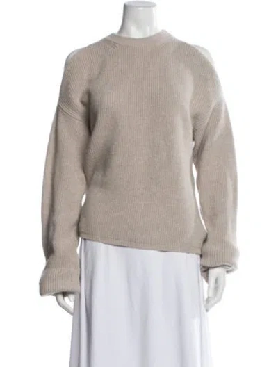 Pre-owned Stella Mccartney 2018 Virgin Wool Sweater In Neutral