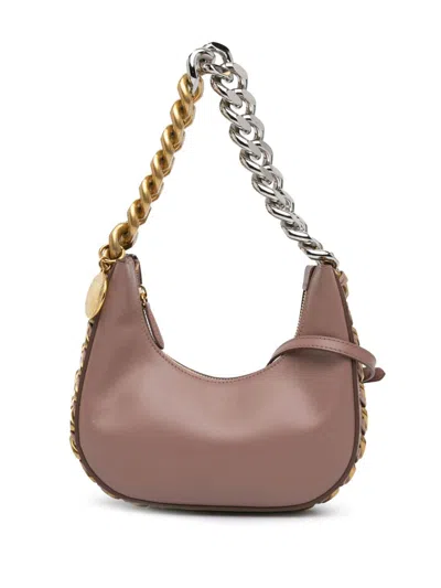 Pre-owned Stella Mccartney 2022 Mini Frayme Zipped Satchel In Brown