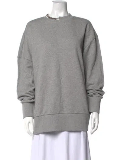 Pre-owned Stella Mccartney 2022 Mock Neck Sweatshirt In Grey