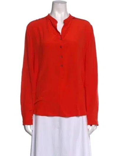 Pre-owned Stella Mccartney 2022 Silk Blouse In Orange