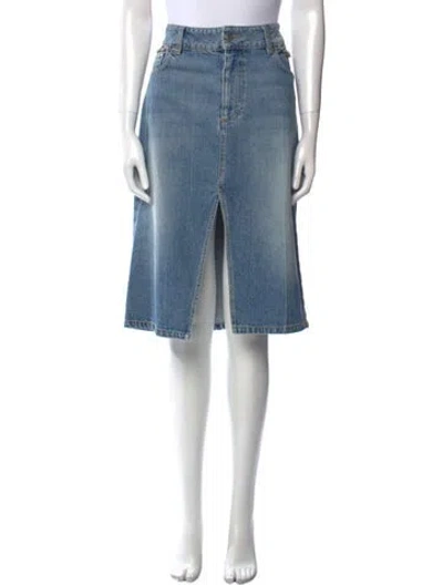Pre-owned Stella Mccartney 2023 Knee-length Skirt In Blue