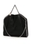 Stella Mccartney Faux Python Falabella Small Tote In Black