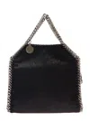 Stella Mccartney Black Faux Leather Micro Falabella Tote Bag