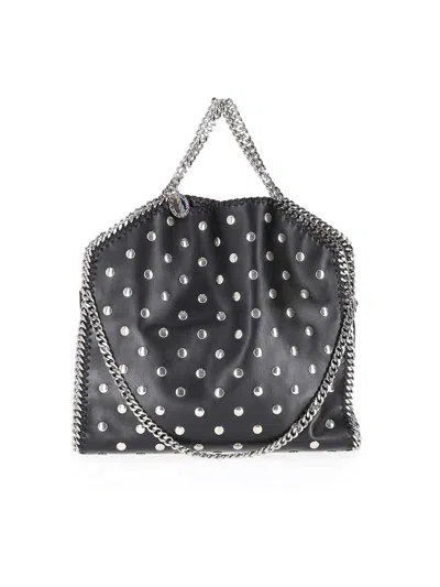 Stella Mccartney 3chain Tote All Over Studded Alter Mat In Black