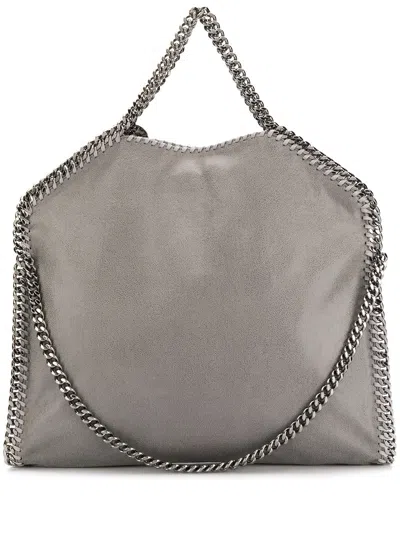 Stella Mccartney 3chain Tote Eco Shaggy Deer In Black
