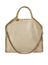 STELLA MCCARTNEY 3CHAIN TOTE ECO SHAGGY DEER W/GOLD COLOR CHAIN