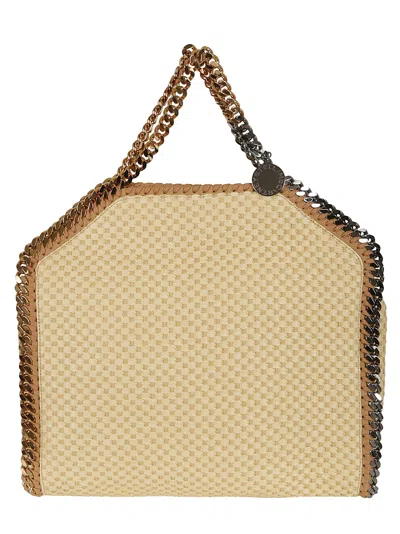 STELLA MCCARTNEY 3CHAIN TOTE ECO WOVEN RAFIA