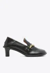 Stella Mccartney 45 Metallic Plaque Pumps In Black