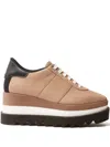 Stella Mccartney 55mm Sneak-elyse Platform Sneakers In Neutral