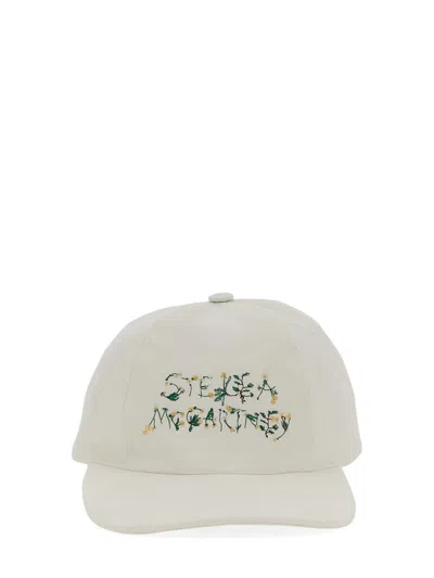 Stella Mccartney 570194_wp01721830 Logo Cotton Baseball Cap In White