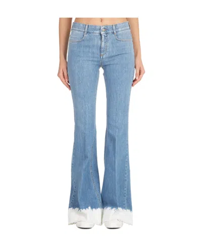 Stella Mccartney 70's Dip Dye Flared Jeans In Blue