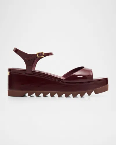 Stella Mccartney 80mm Elyse Patent Platform Sandals