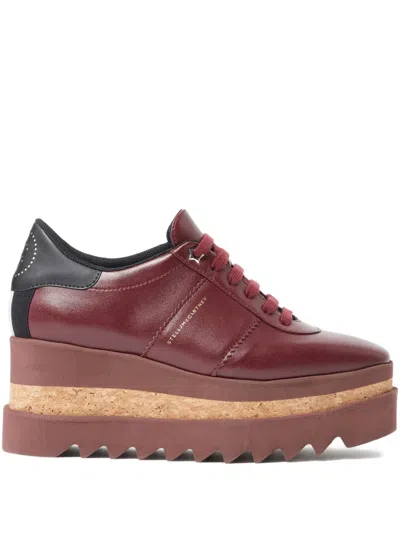 Stella Mccartney 80mm Platform Lace-up Sneakers In Brown
