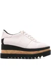 Stella Mccartney 80mm Sneak-elyse Platform Lace-up Sneakers In Pink