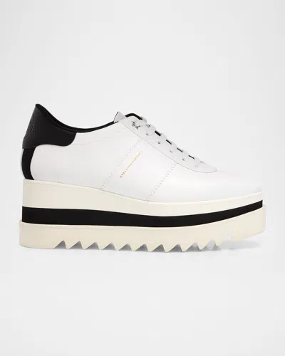 STELLA MCCARTNEY 80MM SNEAK-ELYSE TWO-TONE PLATFORM SNEAKERS