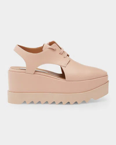 Stella Mccartney 85mm Elyse Slingback Platform Sandals In Pink