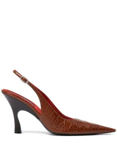 Stella Mccartney 90mm Elsa Pumps In Brown