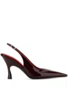 Stella Mccartney Elsa Patent Vegan Leather Slingback Pumps In Red