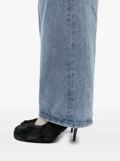 Stella Mccartney Ryder Faux Fur High Heels In Black