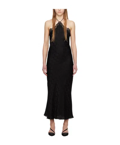 Stella Mccartney A Lace-trimmed Dress In Black