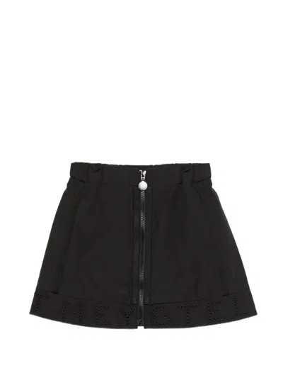 Stella Mccartney A-line Lettering Skirt In Black