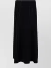 Stella Mccartney A-line Silhouette Skirt Contrasting Stitching In Black