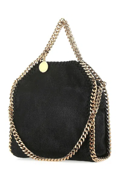 Stella Mccartney Tiny Chain-link Tote Bag In Black